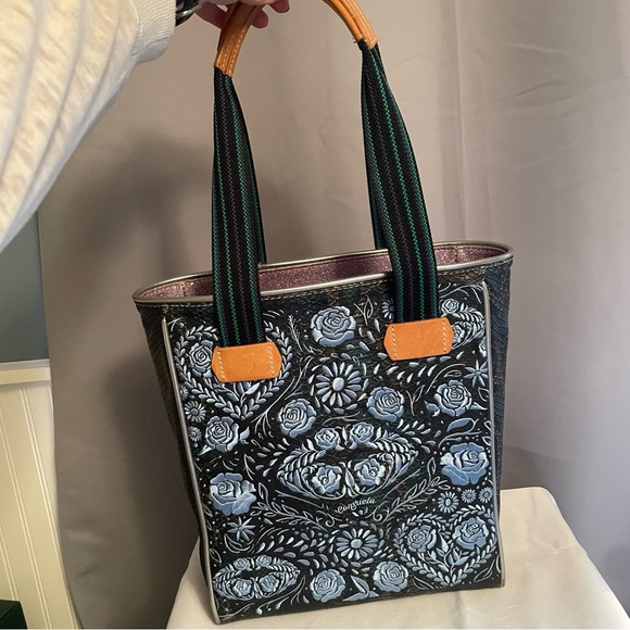 CONSUELA Rattler Snake BESOS Chica Classic TOTE Purse Embroidery Bag Handbag - Picture 1 of 12